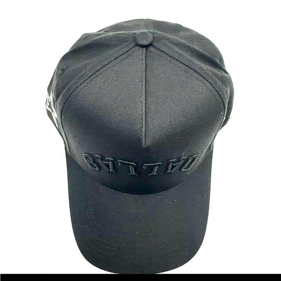New black on black Dallas Cowboys True Brvnd Black tonal SnapBack hat ball cap - Picture 6 of 8